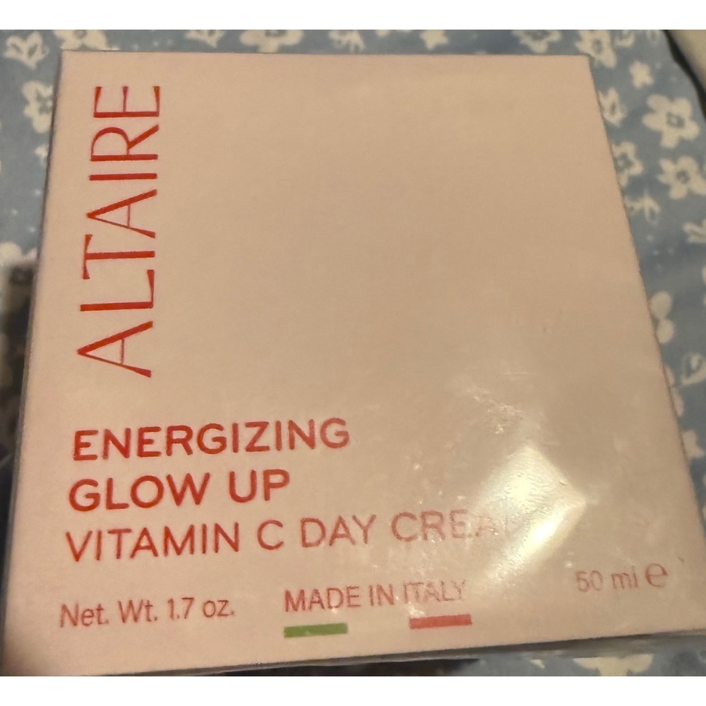 Altaire Energizing Glow Up Vitamin C Day Cream 1.7oz Made in Italy Vegan NIB